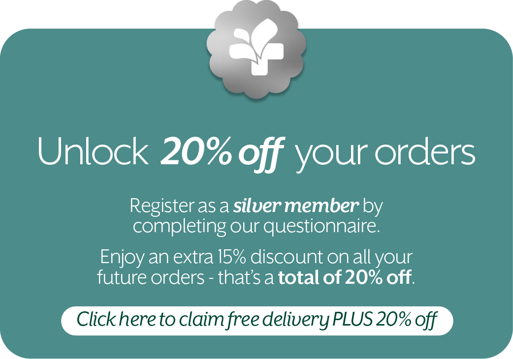 Click here to claim free delivery PLUS 20% off!